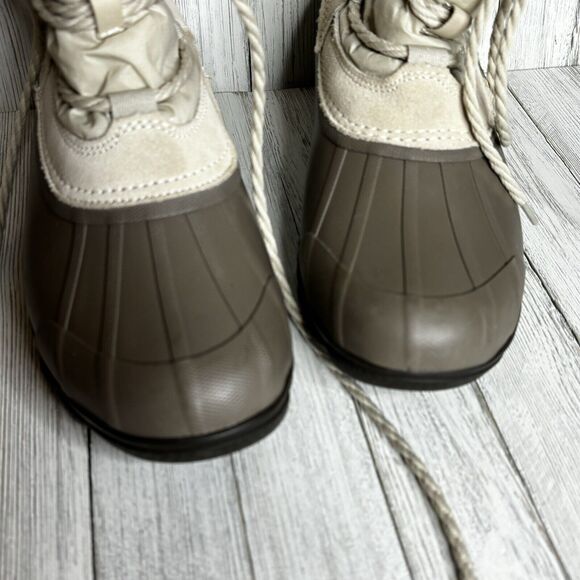 SPERRY Womans 7.5 Quarter  Water Proof Duck Boots # STS99765 Suede Leather Laced - Picture 10 of 11